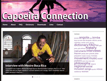 Tablet Screenshot of capoeira-connection.com